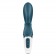Темно-бирюзовый вибратор-кролик Hug Me - 21,2 см. - Satisfyer