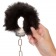 Металлические наручники с черным мехом Ultra Fluffy Furry Cuffs - California Exotic Novelties - купить с доставкой в Екатеринбурге