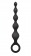 Чёрная анальная цепочка Perles D Lux Short - 16,5 см. - NS Novelties