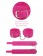 Розовые замшевые наручники PINK WRIST CUFFS - Pipedream - купить с доставкой в Екатеринбурге
