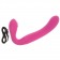 Розовый перезаряжаемый водонепроницаемый страпон Rechargeable Silicone Love Rider Strapless Strap-On - California Exotic Novelties - купить с доставкой в Екатеринбурге