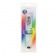 Прозрачный вибромассажёр Starburst Light Up - 22,2 см. - NS Novelties