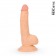 Телесный фаллоимитатор в новогодней упаковке - 18,5 см. - Bior toys