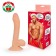 Телесный фаллоимитатор в новогодней упаковке - 19,5 см. - Bior toys