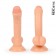 Телесный фаллоимитатор в новогодней упаковке - 19,5 см. - Bior toys