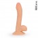 Телесный фаллоимитатор в новогодней упаковке - 19,5 см. - Bior toys