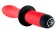 Двусторонний красный вибратор с двойным мотором - 28 см. - ToyFa