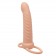 Телесная насадка для двойного проникновения Rechargeable Ribbed Dual Penetrator с вибрацией - California Exotic Novelties - купить с доставкой в Екатеринбурге