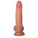 Телесный реалистичный фаллоимитатор из двухслойного силикона - 18 см. - Feelin