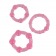 Набор из трех розовых колец разного размера Island Rings - California Exotic Novelties - в Екатеринбурге купить с доставкой