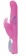 Розовый вибратор LAYLA GIGLI с загнутым кончиком и клиторальным отростком - 25 см. - Seven Creations