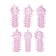 Набор из 6 розовых закрытых насадок с шипами TICKLER JELLY SLEEVE SET - Tonga - в Екатеринбурге купить с доставкой