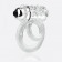 Прозрачное эрекционное кольцо с шишечками и подхватом мошонки DOUBLE O 6 CLEAR - Screaming O - в Екатеринбурге купить с доставкой