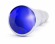 Серебристая анальная пробка-ёлочка с фиолетовым кристаллом - 14 см. - Shots Media BV - купить с доставкой в Екатеринбурге