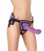 Фиолетовый страпон Deluxe Silicone Strap On 10 Inch с волнистой насадкой - 25,5 см. - Shots Media BV - купить с доставкой в Екатеринбурге