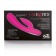 Розовый перезаряжаемый вибромассажер Embrace Massaging Tickle с движущимся шариком - California Exotic Novelties