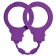 Фиолетовые силиконовые наручники Stretchy Cuffs Purple - Lola Games - купить с доставкой в Екатеринбурге