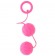 Розовые вагинальные шарики с рельефом GOOD VIBES ROTO BALLS - Dream Toys