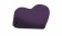 Фиолетовая малая вельветовая подушка-сердце для любви Liberator Retail Heart Wedge - Liberator - купить с доставкой в Екатеринбурге