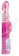 Розовый перезаряжаемый вибратор Rechargeable Butterfly с клиторальной бабочкой - 22,8 см. - Shots Media BV