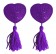 Фиолетовые пестисы-сердечки Tassels Heart - Shots Media BV купить с доставкой
