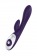 Фиолетовый вибратор Nalone Rhythm X2 с клиторальным стимулятором - 21,6 см. - Nalone
