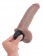 Коричневый фаллоимитатор с эффектом семяизвержения Squirting Cock with Balls - 22,9 см. - Pipedream