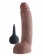 Коричневый фаллоимитатор с эффектом семяизвержения Squirting Cock with Balls - 22,9 см. - Pipedream