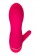 Розовый вибромассажёр с небольшим клиторальным отростком - 15 см. - A-toys