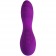 Фиолетовый вибромассажер с нагревом Capella - 19 см. - RestArt