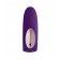Фиолетовый вибратор для пар Partner Plus Remote с пультом ДУ - Satisfyer