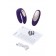 Фиолетовый вибратор для пар Partner Plus Remote с пультом ДУ - Satisfyer