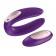 Фиолетовый вибратор для пар Partner Plus Remote с пультом ДУ - Satisfyer