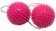 Розовые вагинальные шарики с шипами на шнурке - Eroticon