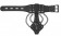 Черный браслет с металлической фурнитурой и черепами - Shots Media BV купить с доставкой